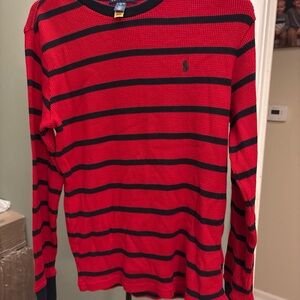 Polo by Ralph Lauren Red and Blue Striped boys Shirt